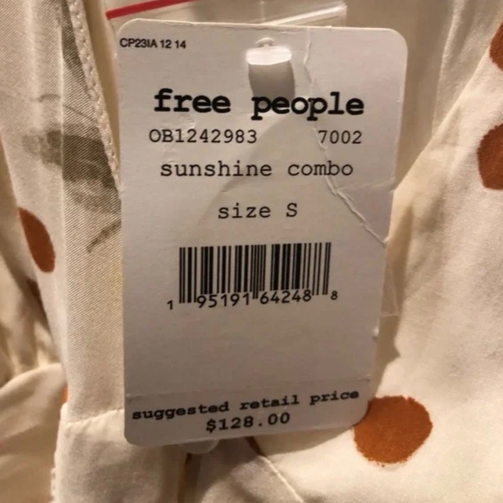 Free People Cream and Brown Polka Dot Dress - Picture 5 of 5